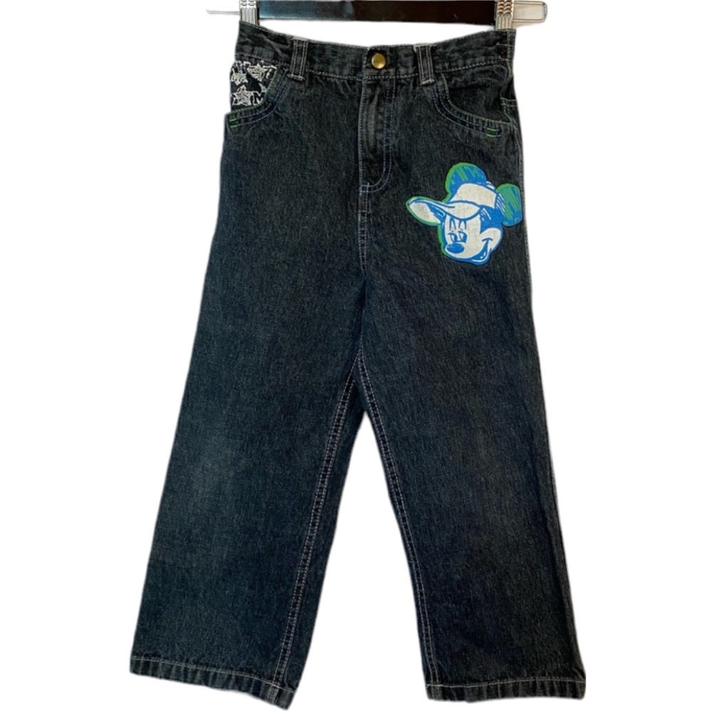 Boy’s‎ Jeans Mickey Mouse Graphic Designs Pockets Topstitch Detail 5T